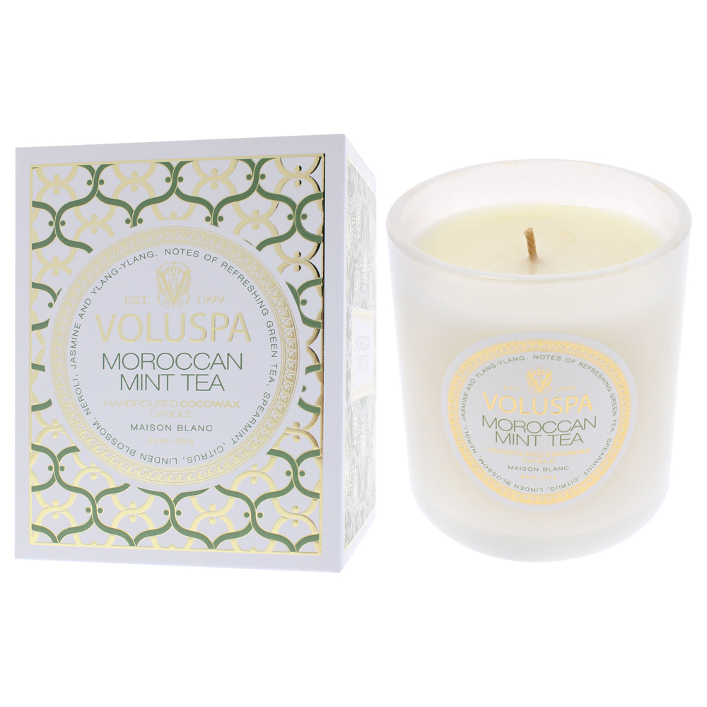 Voluspa Moroccan Mint Tea Candle 9.5 oz - Picture 4 of 8